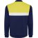 Sudadera deportiva Roly Leros bicolor con cremallera Amarillo/marino detalle 6