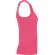 Camiseta sin mangas Dribe Roly en punto canalé stretch Frambuesa detalle 36