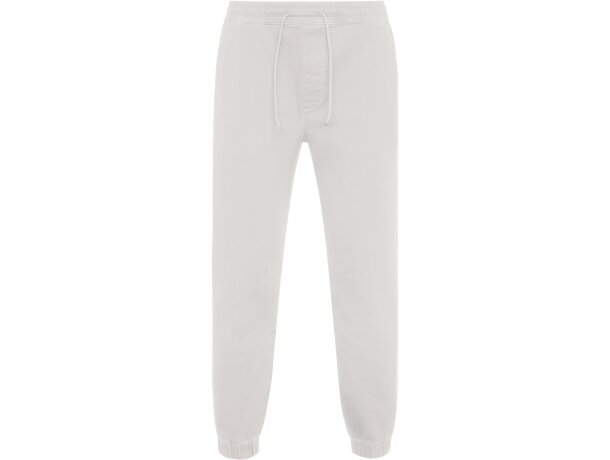 Pantalón jogger Flexar Roly con tejido stretch y puños ajustables Blanco vintage detalle 13