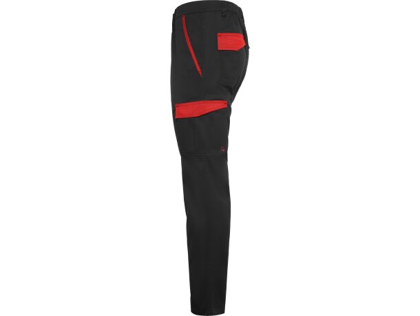 Pantalon TROOPER Roly negro/rojo