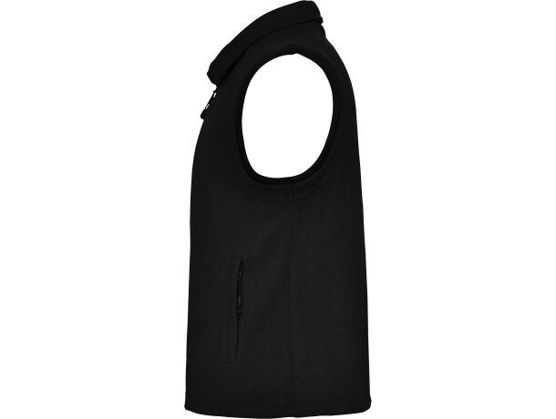 Chaleco New Bellagio Roly de poliéster con cremallera frontal Negro detalle 13