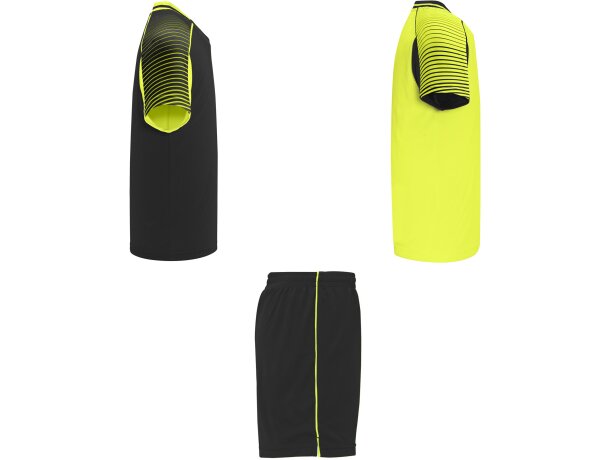 Conjunto deportivo JUVE Roly amarillo fluor/negro