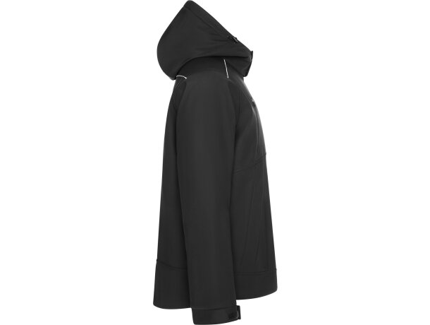 Parka técnica Emin Roly impermeable transpirable unisex Negro detalle 8