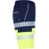 Bermuda Lada Roly alta visibilidad con bandas reflectantes Marino/amarillo fluor detalle 15