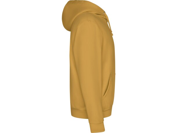 Sudadera con CAPUCHA Roly y dos bolsillos grandes amarillo curry