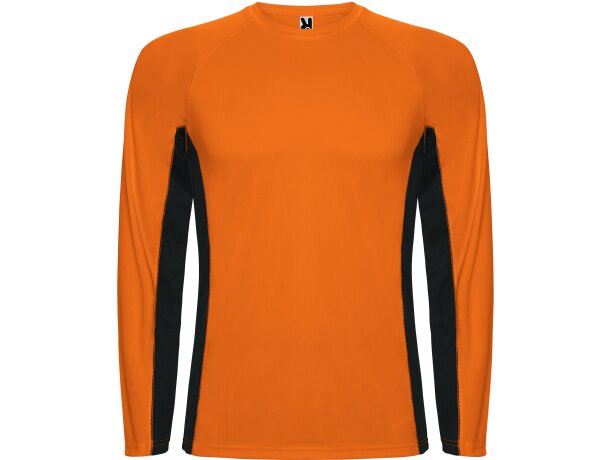 Camiseta Roly SHANGHAI T/S naranja fluor/negro