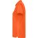 Polo Tormo Woman Roly de poliéster reciclado certificado GRS Naranja fuego detalle 23