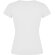 Camiseta de mujer VICTORIA con cuello V Roly blanco