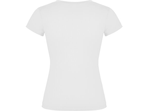 Camiseta de mujer VICTORIA con cuello V Roly blanco
