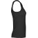 Camiseta sin mangas Dribe Roly en punto canalé stretch Negro detalle 12