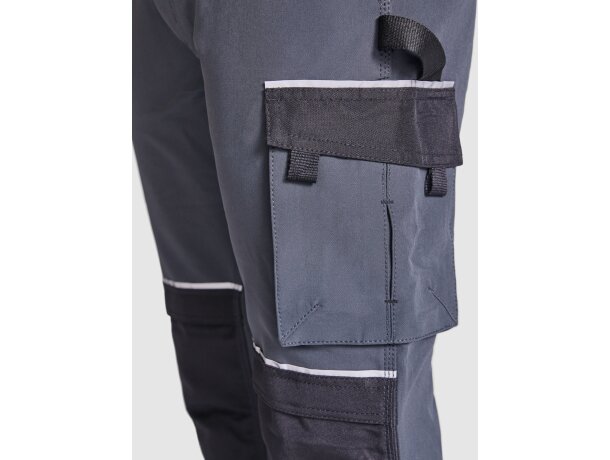 Pantalón trabajo Wall negro con rodilleras reforzadas Roly Negro detalle 2