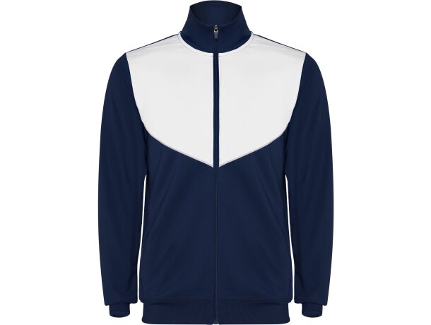 Chándal Evans Roly con cuello alto y laterales a contraste Marino/blanco detalle 29