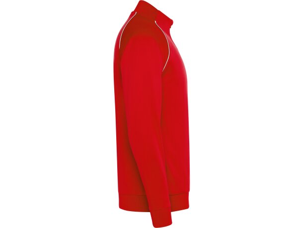 Chaqueta deportiva Valier Roly con cremallera y vivo reflectante Rojo detalle 44