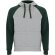 Sudadera BADET Roly gris vigore/verde botella