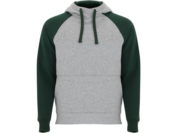 Sudadera BADET Roly gris vigore/verde botella