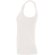 Camiseta sin mangas Dribe Roly en punto canalé stretch Blanco vintage detalle 19
