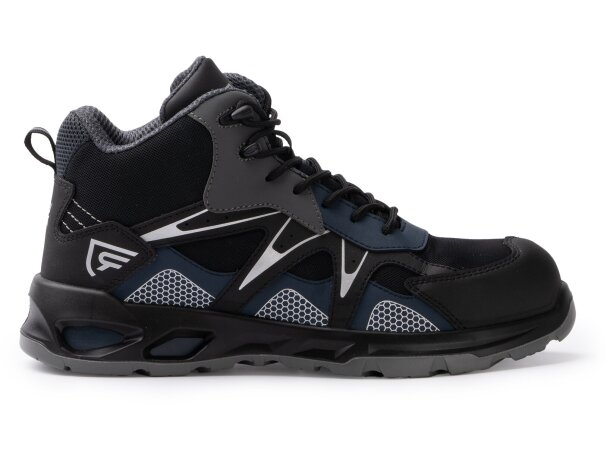 Zapato laboral Giskan Roly con certificación EN ISO 20345 Negro/marino detalle 7