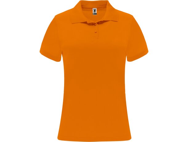 Polo MONZHA WOMAN Roly naranja fluor