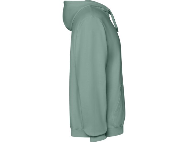 Sudadera Kenia Roly algodón 250 g/m² efecto lavado con capucha Verde pato lavado detalle 28