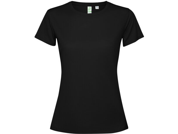 Camiseta Estoril Woman Negro detalle 9