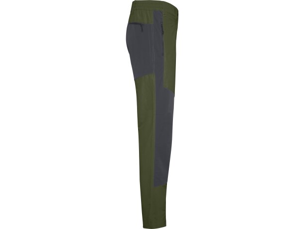 Pantalón trekking Bonati Roly poliamida con refuerzos elásticos Verde militar/plomo oscuro detalle 11