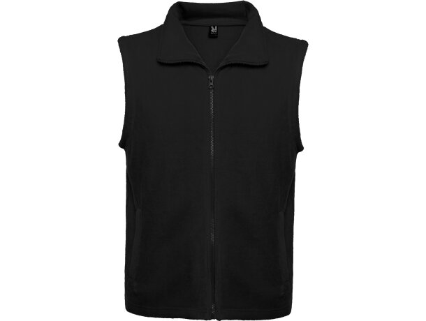 Chaleco New Bellagio Roly de poliéster con cremallera frontal Negro detalle 11