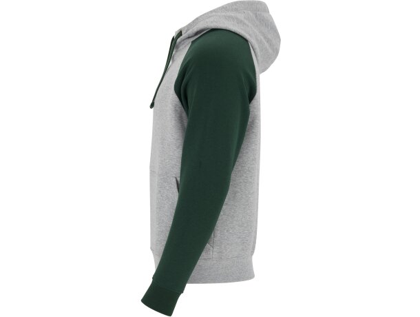 Sudadera BADET Roly gris vigore/verde botella