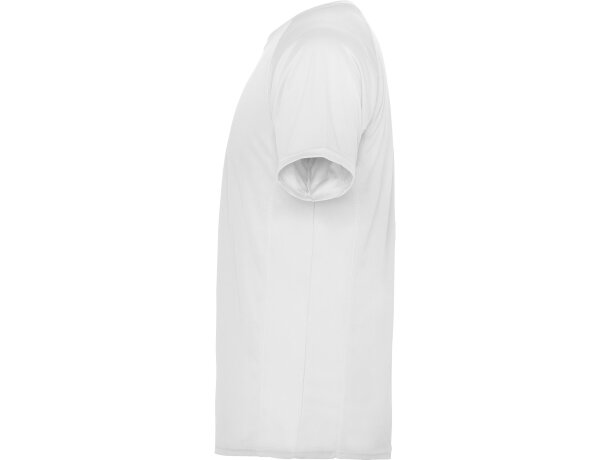 Camiseta técnica MONTECARLO manga corta unisex Roly 135 gr blanco