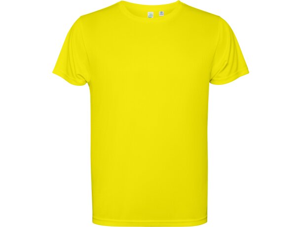 Camiseta Estoril Amarillo fluor detalle 17