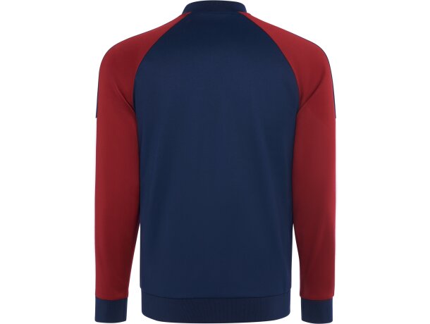Chaqueta deportiva Gladius Roly bicolor con cremallera Granate/marino detalle 18