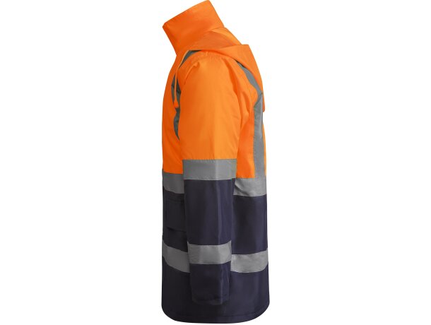 Parka MERAK Roly de alta visibilidad marino/naranja fluor