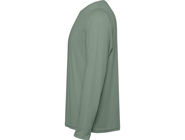 Camiseta técnica Estoril manga larga Roly poliéster reciclado Verde laurel detalle 19