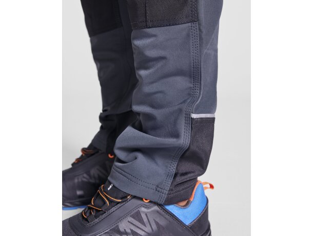Pantalón trabajo Wall negro con rodilleras reforzadas Roly Negro detalle 4