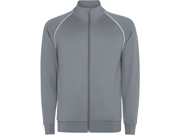 Chaqueta deportiva Valier Roly con cremallera y vivo reflectante Gris detalle 33