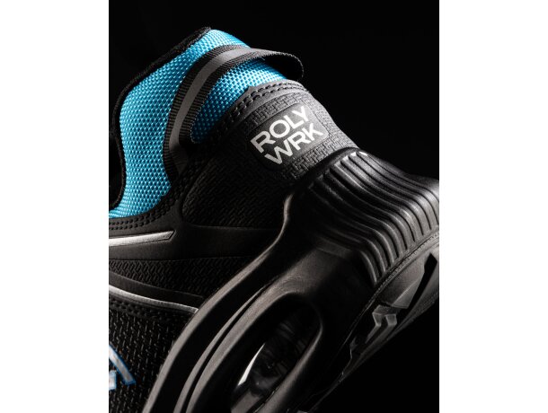 Zapato laboral Noboa Roly con puntera reforzada y antiestático Negro/royal detalle 2