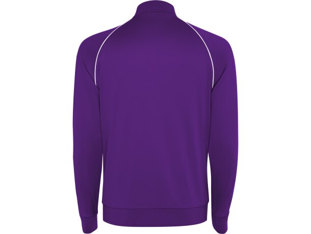 Chaqueta deportiva Valier Roly con cremallera y vivo reflectante Morado detalle 46