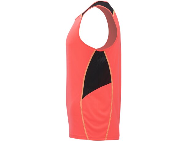 Camiseta MISANO Roly coral fluor/negro