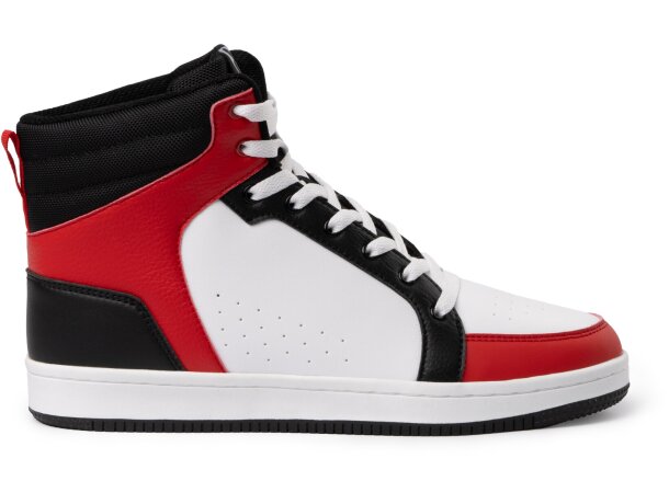 Zapatilla Space blanca Roly con plantilla foamizada confort Negro/blanco/rojo detalle 26