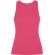 Camiseta sin mangas Dribe Roly en punto canalé stretch Frambuesa