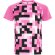 Camiseta técnica Ventor Roly poliéster interlock manga raglán Rosa seda detalle 21