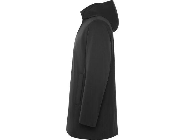 Parka acolchada Dome Roly negra con capucha extraíble unisex Negro detalle 7