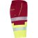 Bermuda Lada Roly alta visibilidad con bandas reflectantes Plomo/amarillo fluor detalle 3