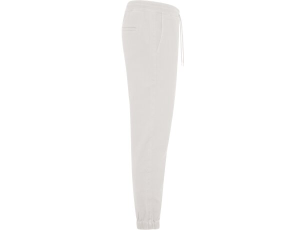 Pantalón jogger Flexar Roly con tejido stretch y puños ajustables Blanco vintage detalle 16