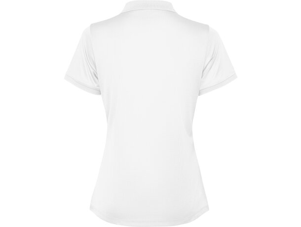 Polo Tormo Woman Roly de poliéster reciclado certificado GRS Blanco detalle 6