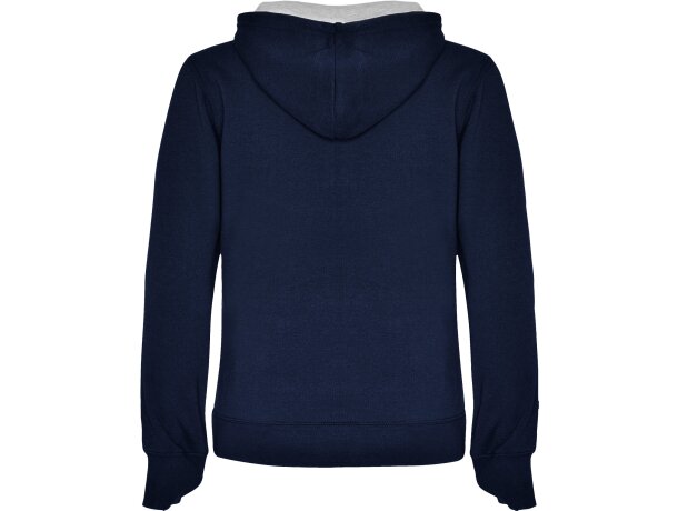 Sudadera URBAN WOMAN Roly con capucha marino/gris vigore