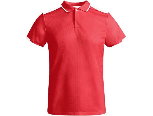 Polo TAMIL Roly rojo/blanco