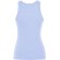 Camiseta sin mangas Dribe Roly en punto canalé stretch Azul sweet detalle 14
