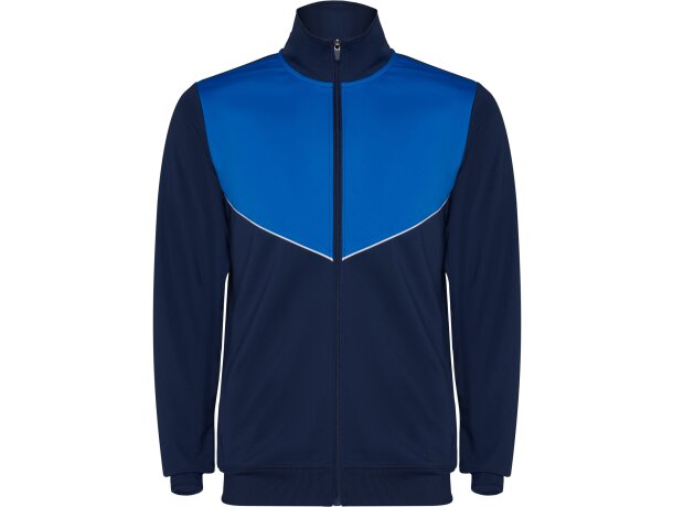 Chándal Evans Roly con cuello alto y laterales a contraste Marino/royal detalle 45