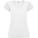 Camiseta de mujer VICTORIA con cuello V Roly blanco