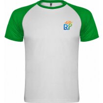 Camiseta técnica Roly Indianapolis raglan contraste